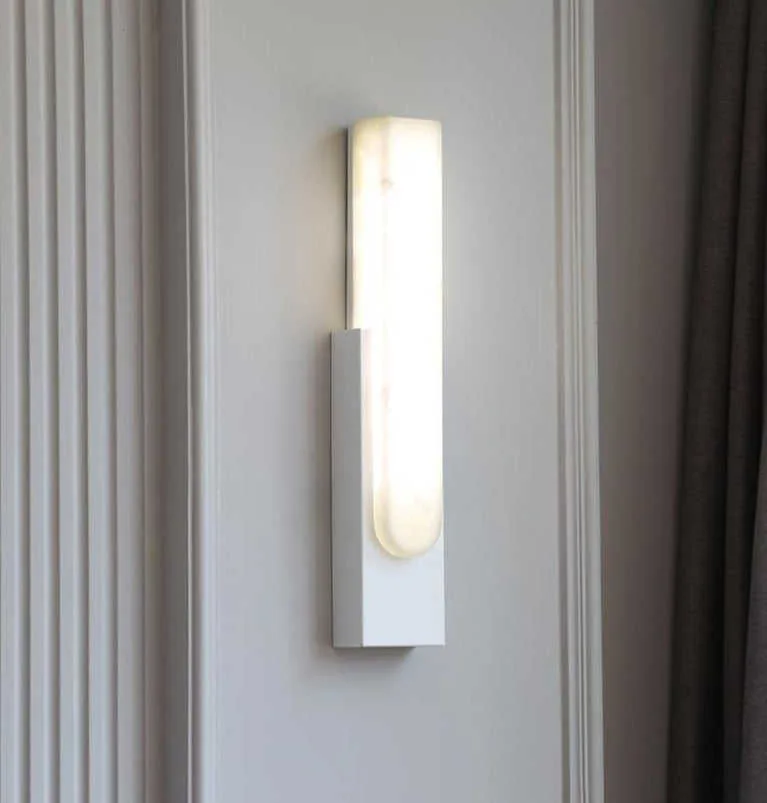 Applique en albâtre Miaplacidus, bande verticale, vue 2 sur 6