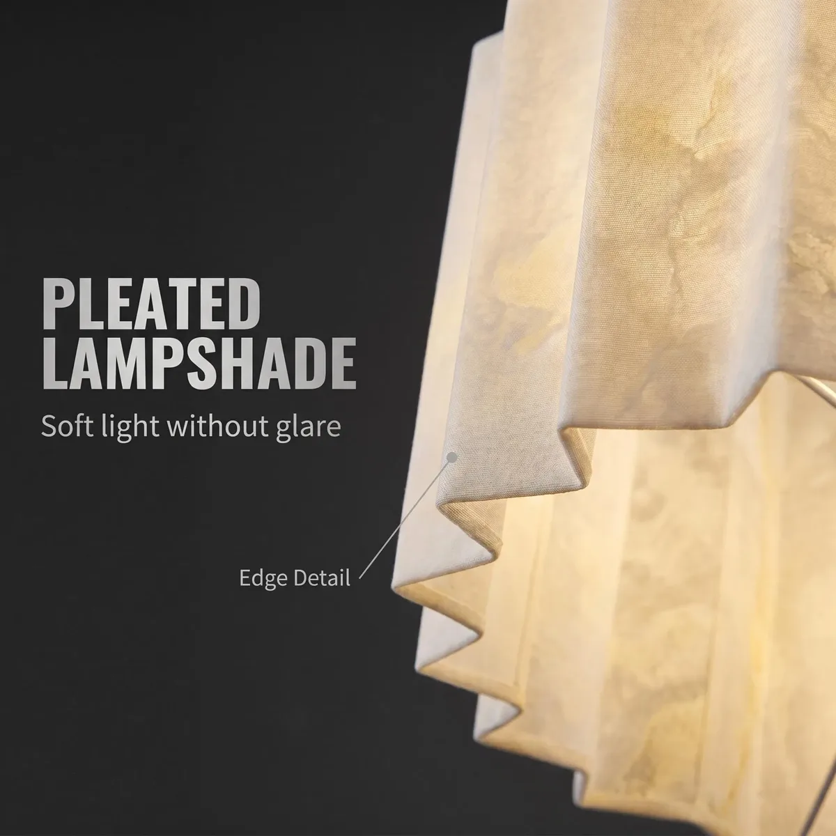 Lampadaire en albâtre Tejat, pied fuselé, vue 4 sur 6