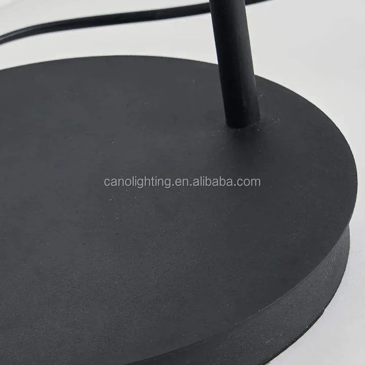 Lampe en albâtre Homam, globe et cadre noir, vue 6 sur 6
