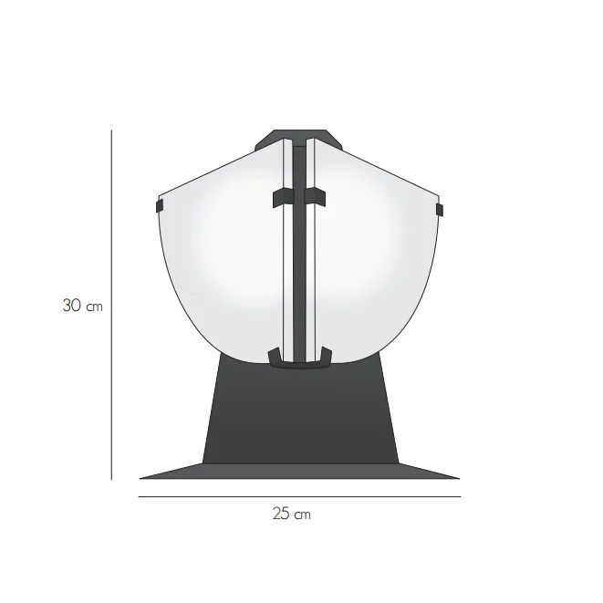 Lampe en albâtre Sualocin, voile, vue 2 sur 6