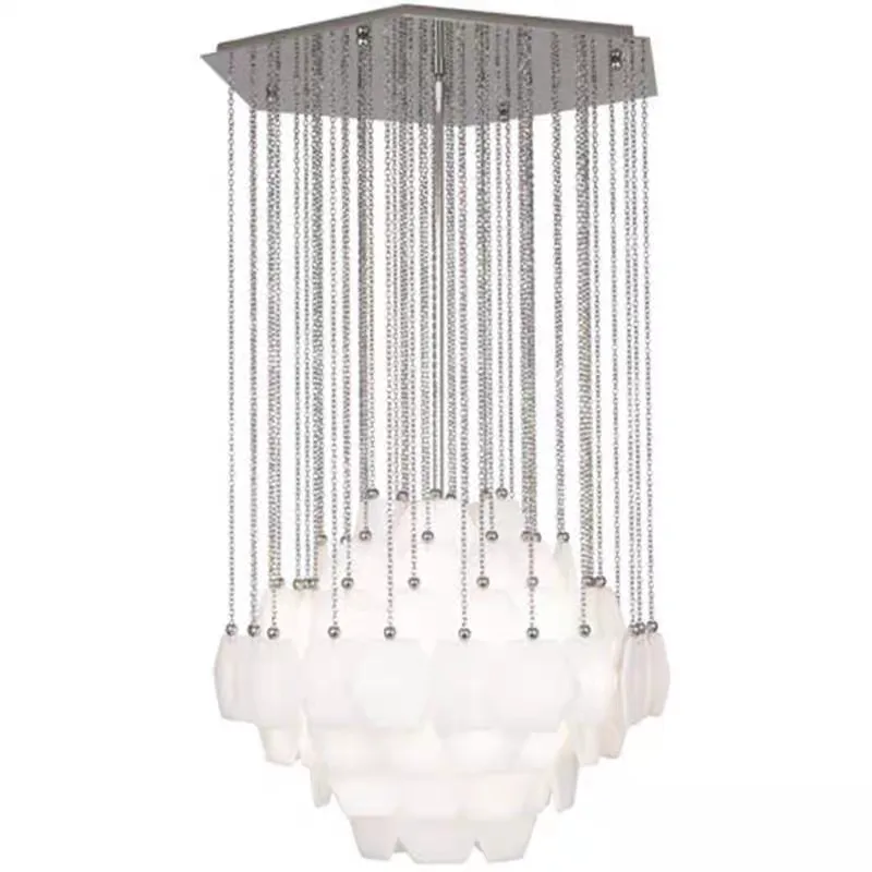 Lustre en albâtre Albireo, pluie de chaînes, vue 5 sur 6