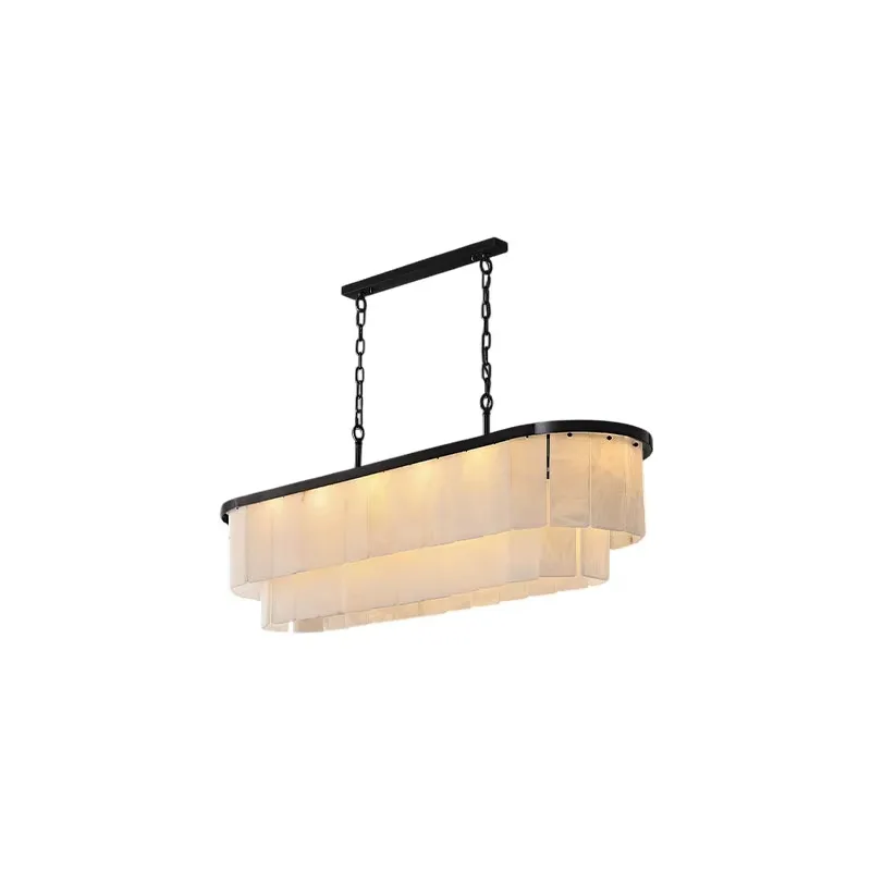 Lustre en albâtre Mirach, conique à étages, vue 3 sur 6