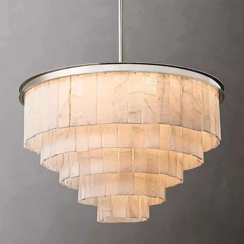 Lustre en albâtre Wasat, pièce montée