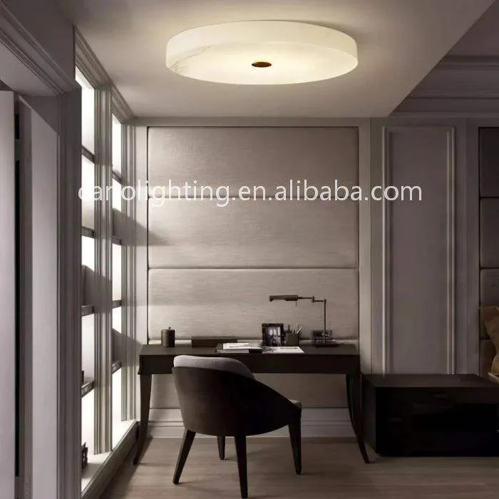 Plafonnier en albâtre Izar, tambour, vue 6 sur 6
