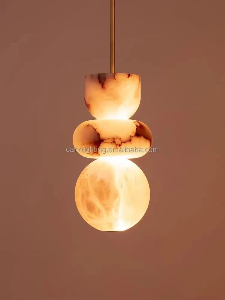 Suspension en albâtre Aldébaran, totem, vue 4 sur 6