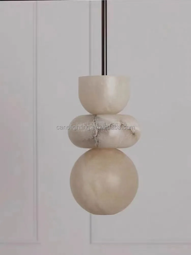 Suspension en albâtre Aldébaran, totem, vue 6 sur 6
