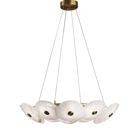 Anneaux et couronnes d'albâtre Luminaire Albâtre