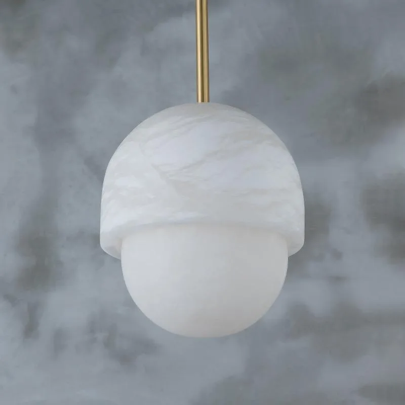 Suspension en albâtre Électre, gland, vue 5 sur 6