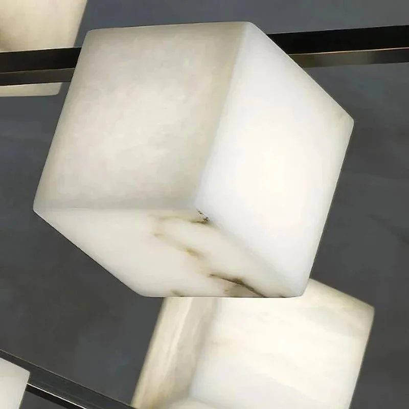 Suspension en albâtre Maïa, cinq blocs, vue 5 sur 6