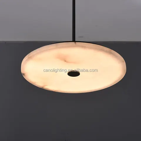 Suspension en albâtre Rigel, disque plat